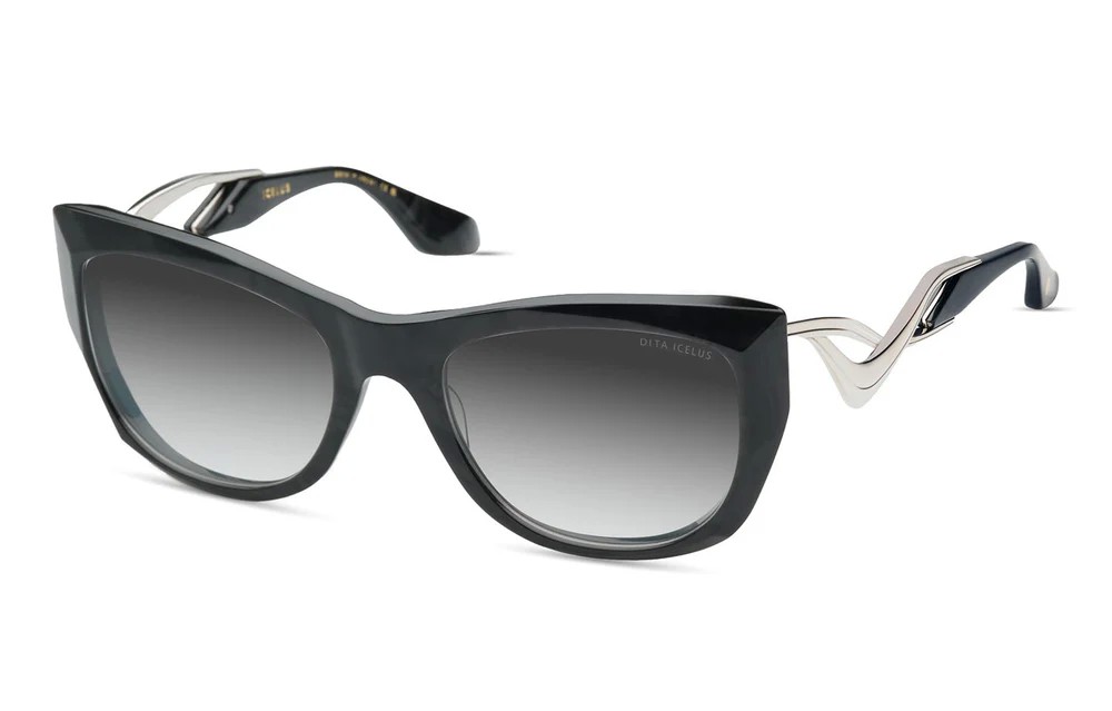 Dita ICELUS DTS438-A - 02 - 55 Sonnenbrillen Kissenform (Abgerundet)