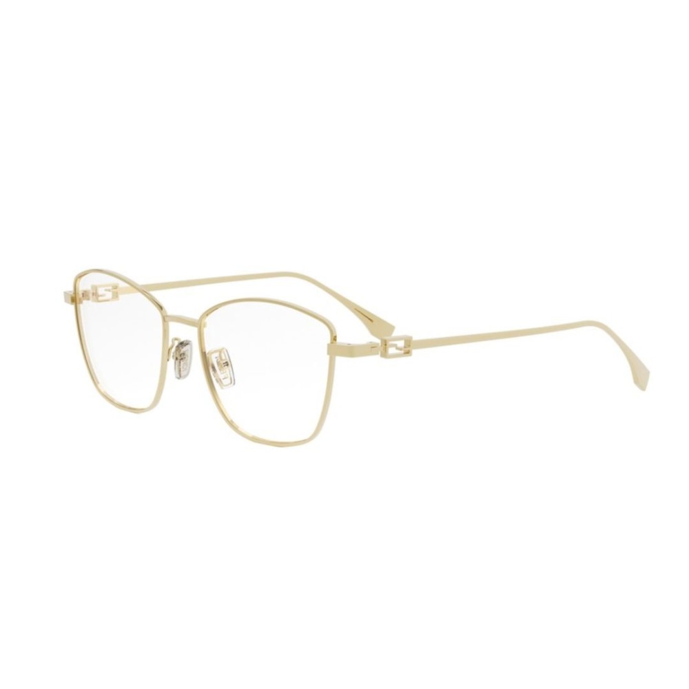 Fendi FE50108F - 030 - 54 Brillenfassungen Gold Kissenform (Abgerundet)