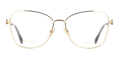 Jimmy Choo JC304 - 000 - 56 Brillenfassungen Gold Cat Eye