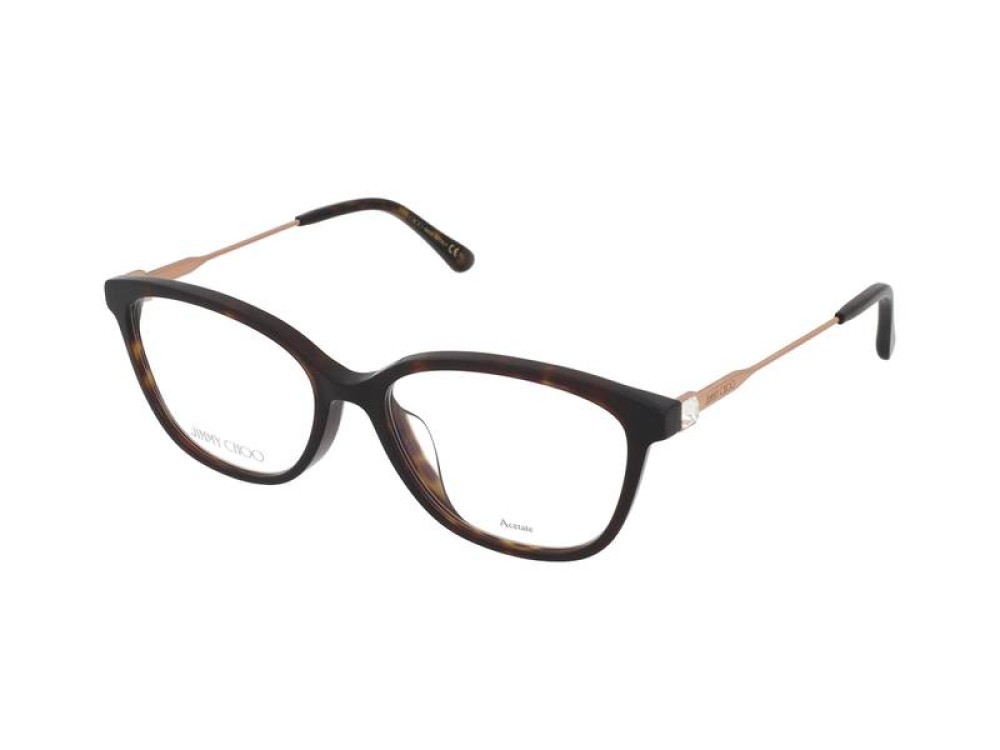 Jimmy Choo JC325/F - 086 - 53 Brillenfassungen Havana Kissenform (Abgerundet)