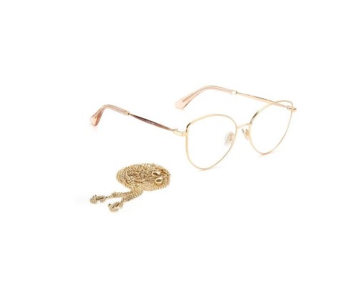 Jimmy Choo JC327 With chain - DDB - 52 Brillenfassungen Roségold Kissenform (Abgerundet)