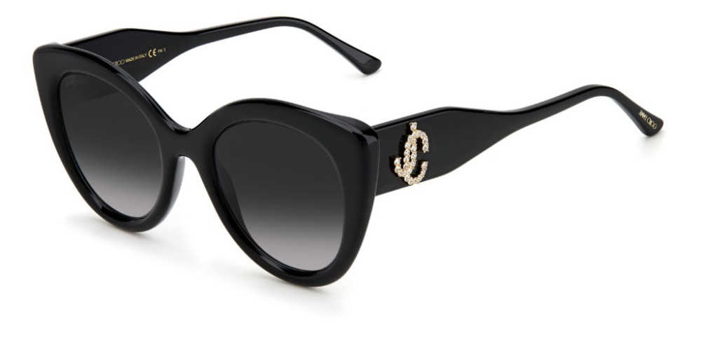 Jimmy Choo LEONE/S - 8079O - 52 Sonnenbrillen Schwarz Kissenform (Abgerundet)
