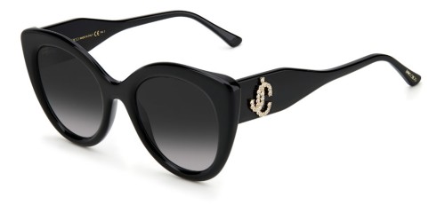Jimmy Choo LEONE/S - 8079O - 52 Sonnenbrillen Schwarz Kissenform (Abgerundet)