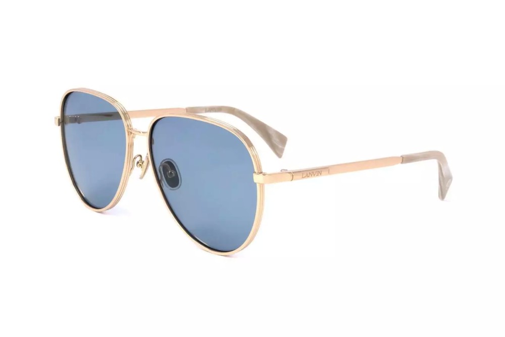 Lanvin LNV107S - 717 - 61 Sonnenbrillen Gold Kissenform (Abgerundet)