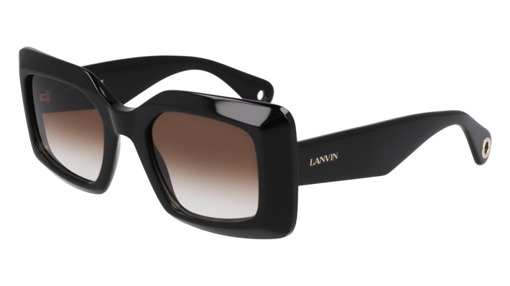 Lanvin LNV649S - 001 - 50 Sonnenbrillen Schwarz Eckig