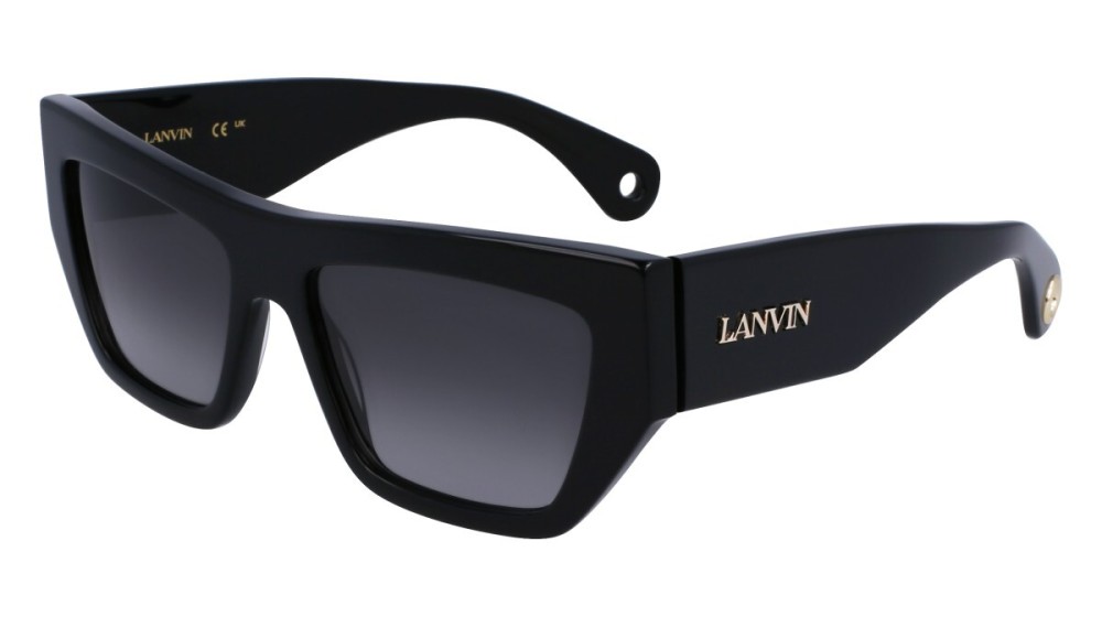 Lanvin LNV652S - 001 - 55 Sonnenbrillen Schwarz Eckig