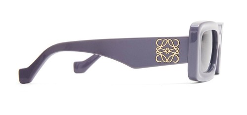 Loewe LW40101I - 81A - 46 Sonnenbrillen Lila, Grau Eckig