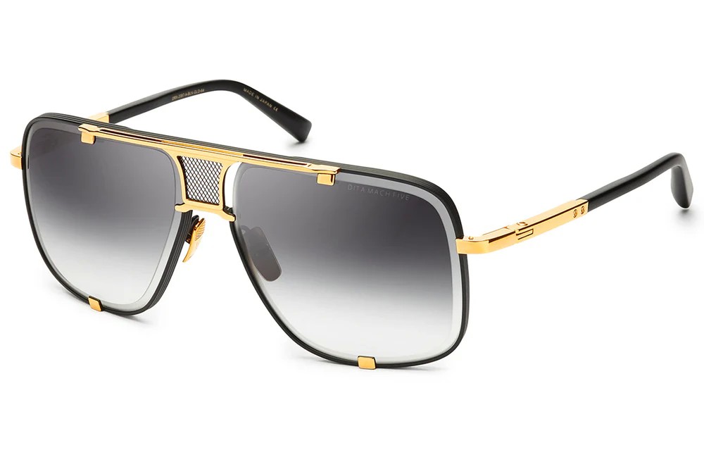 Dita MACH FIVE TITANIUM DRX-2087 - A - 64 Sonnenbrillen Pilot (Aviator)