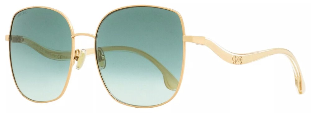Jimmy Choo MAMIE/S - DDBEZ - 60 Sonnenbrillen Gold Kissenform (Abgerundet)