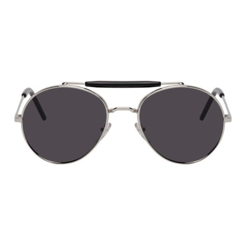 Marni ME115S - 028 - 54 Sonnenbrillen Silber Pilot (Aviator)