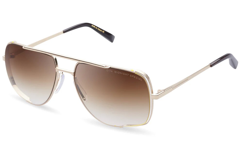 Dita MIDNIGHT SPECIAL TITANIUM DRX-2010 - D - 60 Sonnenbrillen Gold Pilot (Aviator)