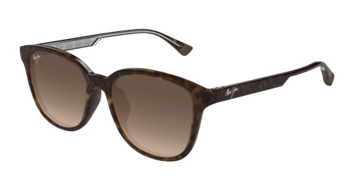 Maui Jim MJ0647SA KU'IKAHI AF - 002 - 55 - MIT POLARISIERTEN GLÄSERN Sonnenbrillen Havana Kissenform (Abgerundet)