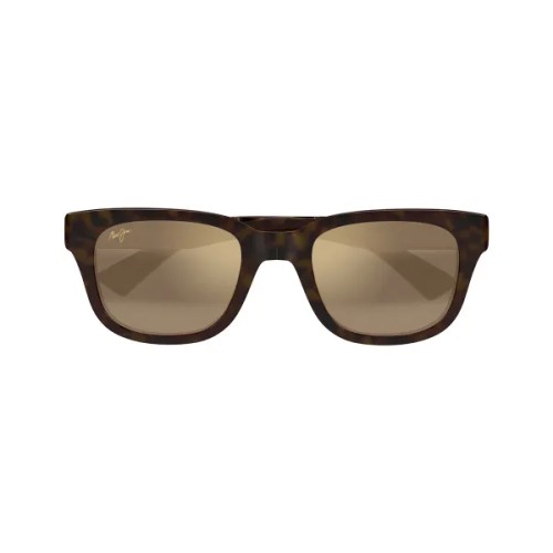 Maui Jim MJ0673S LELEPAU - 005 - 52 - MIT POLARISIERTEN GLÄSERN Sonnenbrillen Havana Kissenform (Abgerundet)