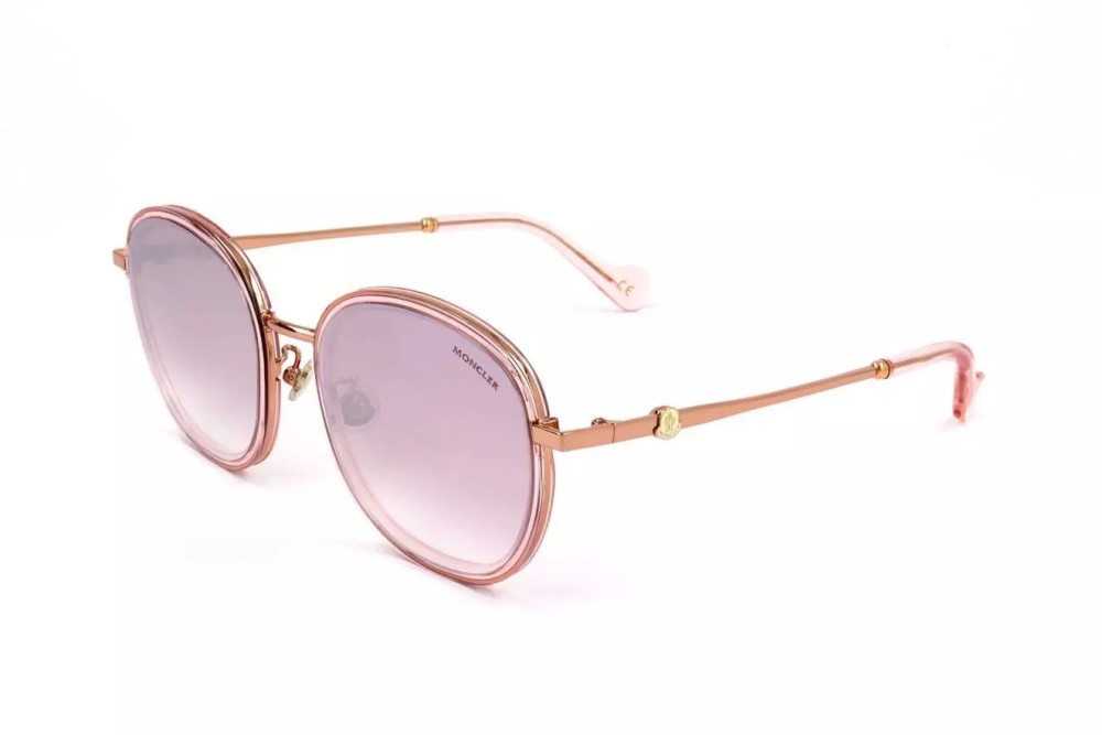 Moncler ML0111-K - 33U - 57 Sonnenbrillen Roségold Abgerundet