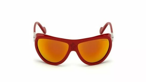 Moncler ML0128 - 66C - 61 Sonnenbrillen Rot Pilot (Aviator)