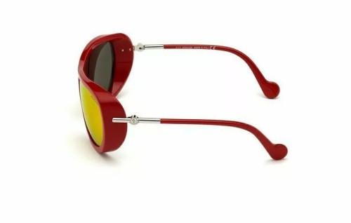 Moncler ML0128 - 66C - 61 Sonnenbrillen Rot Pilot (Aviator)