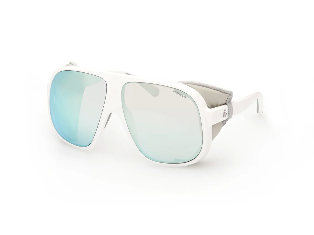 Moncler ML0206 DIFFRACTOR - 24C - 66 Sonnenbrillen Weiß Schild