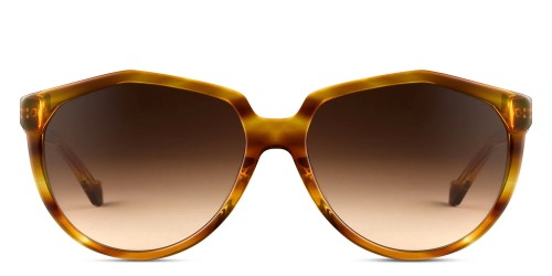 Loewe LW40053U - 53F - 59 Sonnenbrillen Havanna Kissenform (Abgerundet)