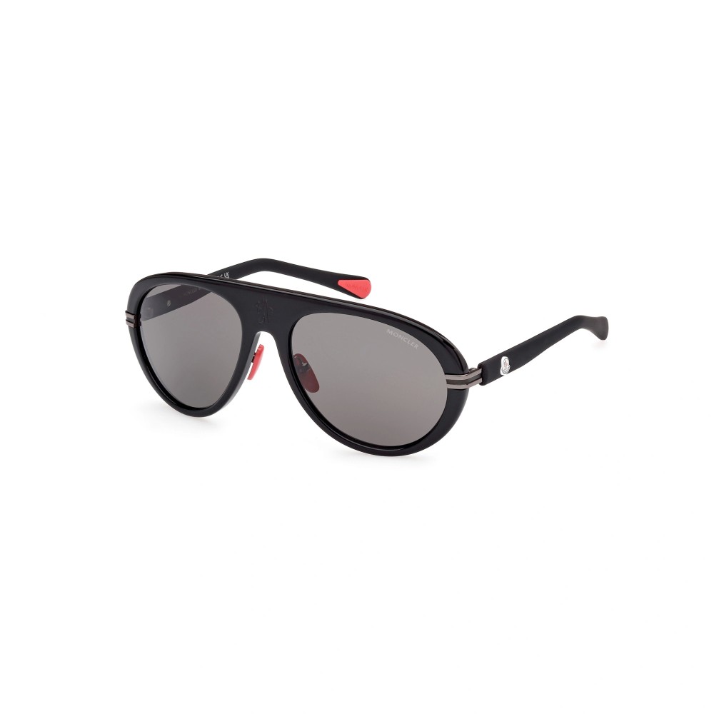Moncler ML0240 NAVIGAZE - 01A - 57 Sonnenbrillen Schwarz Pilot (Aviator)