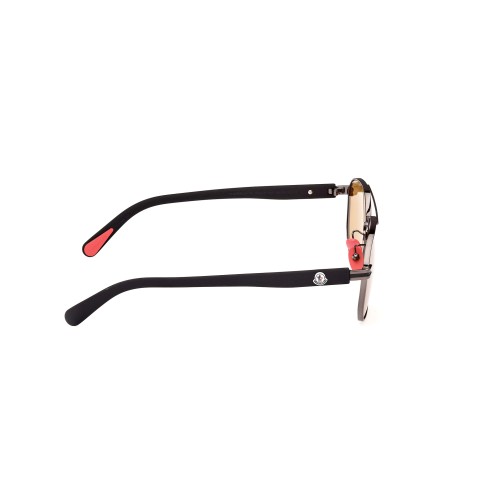 Moncler ML0242-H FLAPERON - 08E - 56 Sonnenbrillen Schwarz Pilot (Aviator)
