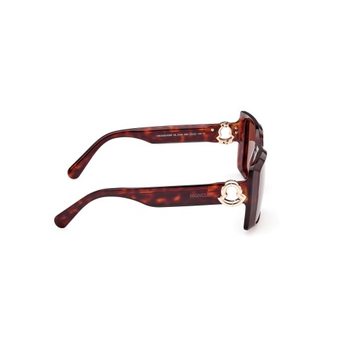 Moncler ML0244 PROMENADE - 52E - 53 Sonnenbrillen Havanna Eckig