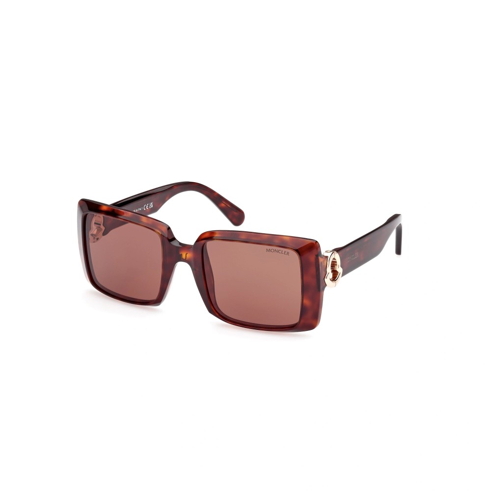 Moncler ML0244 PROMENADE - 52E - 53 Sonnenbrillen Havanna Eckig