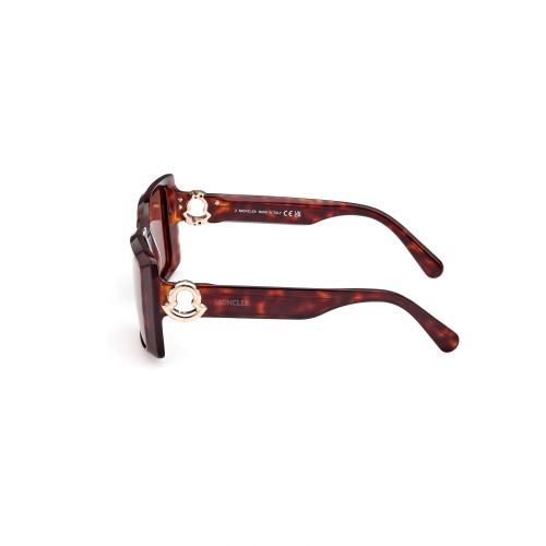 Moncler ML0244 PROMENADE - 52E - 53 Sonnenbrillen Havanna Eckig