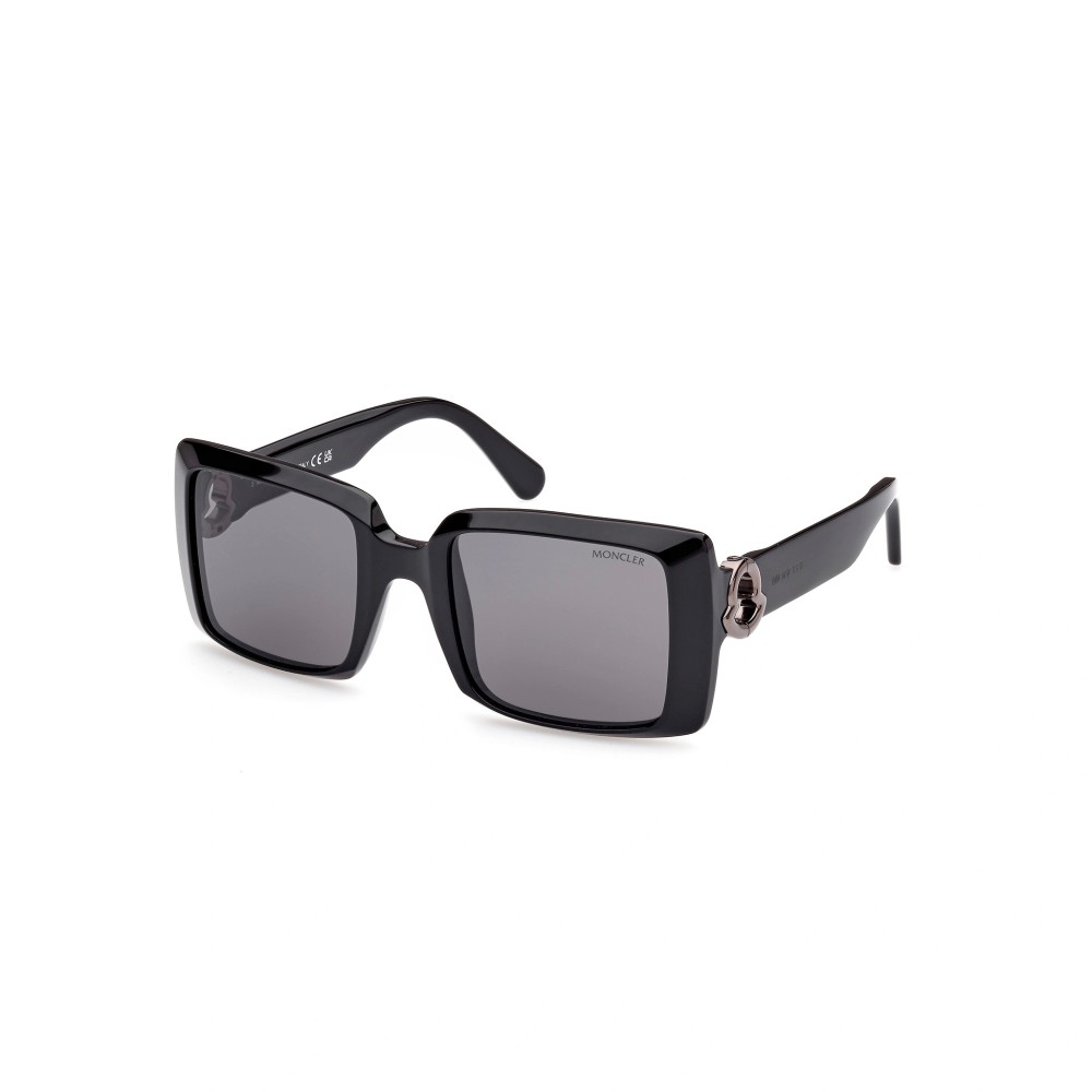 Moncler ML0244 PROMENADE - 01A - 53 Sonnenbrillen Schwarz Eckig