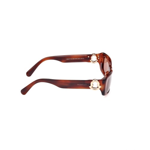 Moncler ML0245 MINUIT - 54E - 55 Sonnenbrillen Havanna Eckig