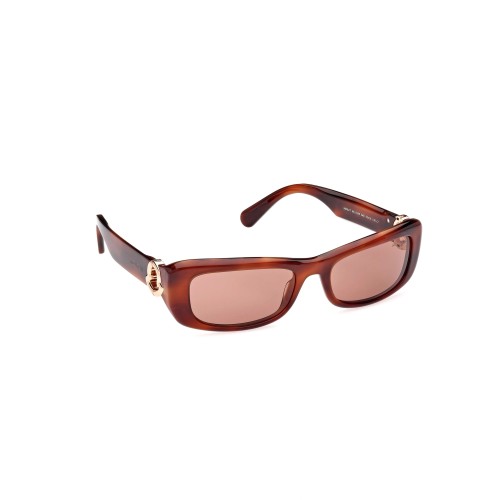 Moncler ML0245 MINUIT - 54E - 55 Sonnenbrillen Havanna Eckig