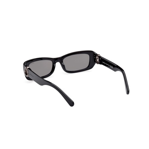 Moncler ML0245 MINUIT - 01A - 55 Sonnenbrillen Schwarz Eckig