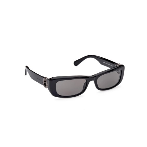 Moncler ML0245 MINUIT - 01A - 55 Sonnenbrillen Schwarz Eckig