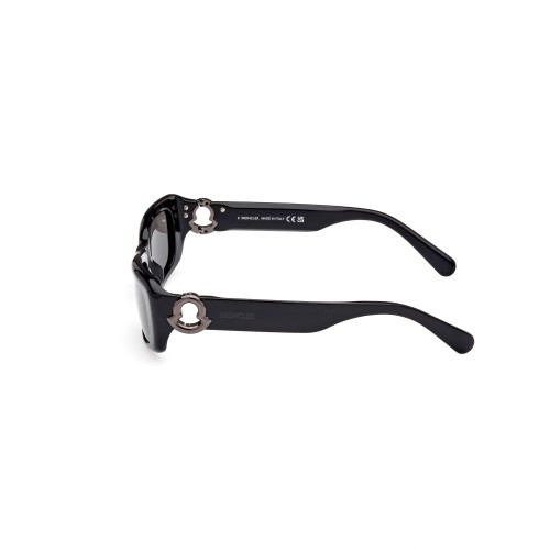 Moncler ML0245 MINUIT - 01A - 55 Sonnenbrillen Schwarz Eckig