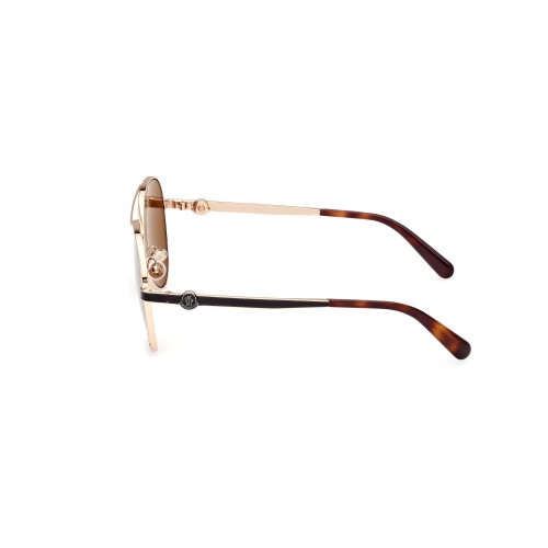 Moncler ML0263 VIZTA - 28H - 59 - MIT POLARISIERTEN GLÄSERN Sonnenbrillen Pilot (Aviator)