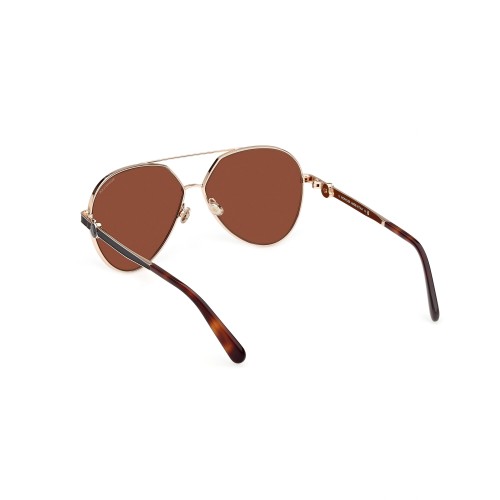 Moncler ML0263 VIZTA - 28H - 59 - MIT POLARISIERTEN GLÄSERN Sonnenbrillen Pilot (Aviator)