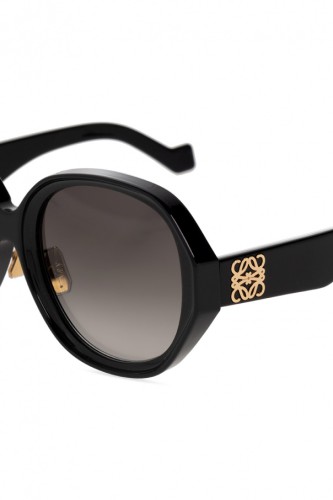 Loewe LW40080U - 01B - 57 Sonnenbrillen Schwarz Kissenform (Abgerundet)