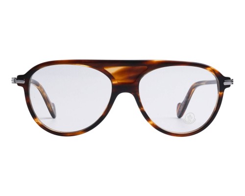Moncler ML5033 - 050 - 55 Brillenfassungen Havanna Pilot (Aviator)