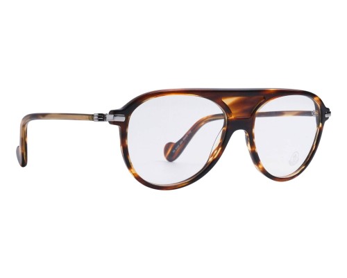 Moncler ML5033 - 050 - 55 Brillenfassungen Havanna Pilot (Aviator)