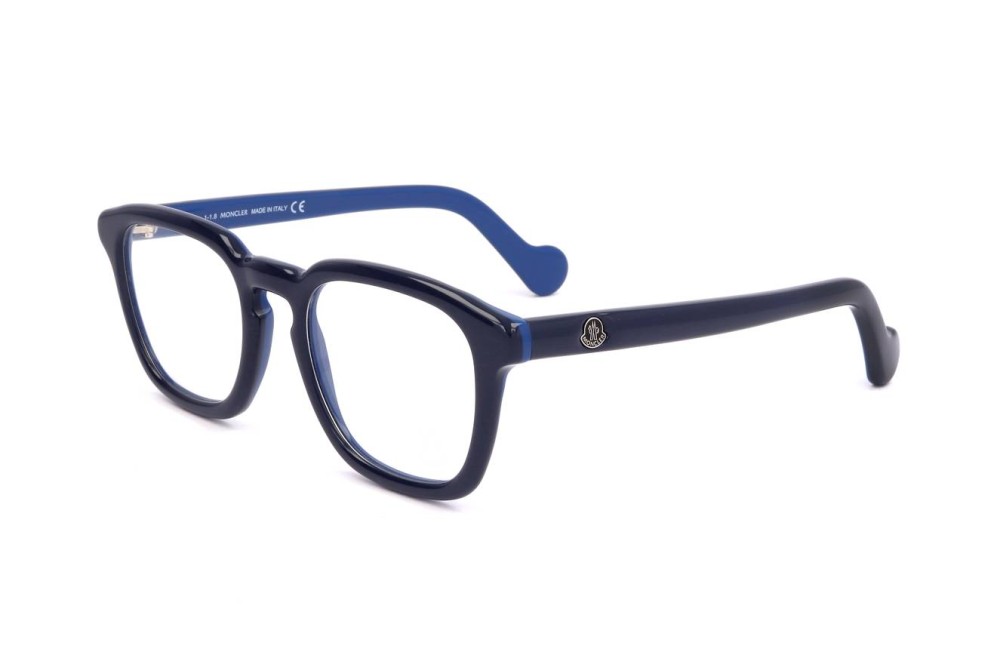 Moncler ML5042 - 092 - 51 Brillenfassungen Blau Eckig