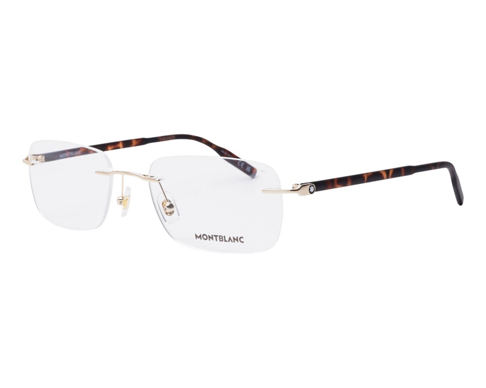 Mont Blanc MB0221O - 002 - 57 Brillenfassungen Havana Eckig