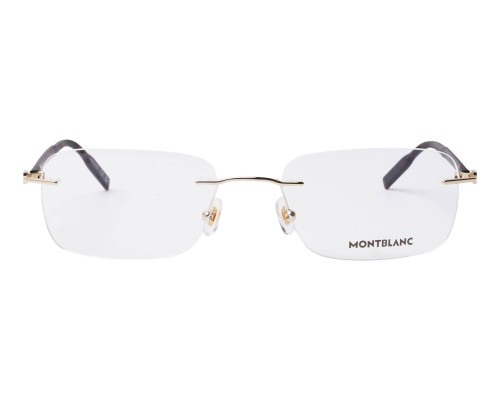 Mont Blanc MB0221O - 002 - 57 Brillenfassungen Havana Eckig