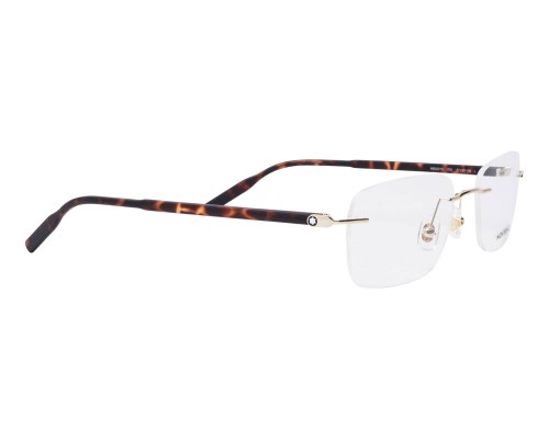 Mont Blanc MB0221O - 002 - 57 Brillenfassungen Havana Eckig