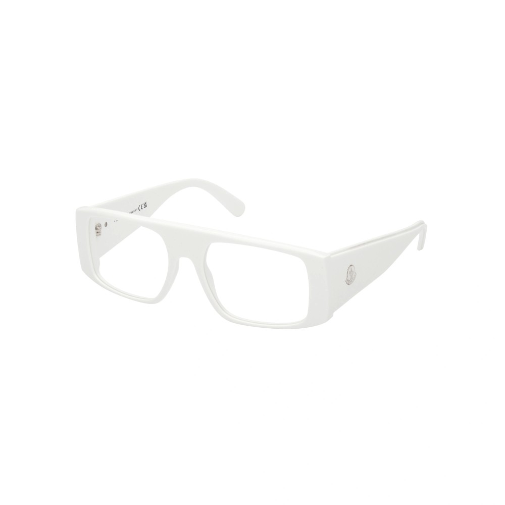 Moncler ML5186 - 021 - 55 Brillenfassungen Weiß Eckig
