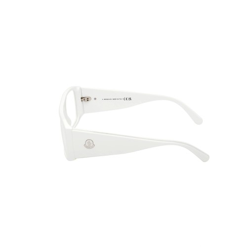 Moncler ML5186 - 021 - 55 Brillenfassungen Weiß Eckig