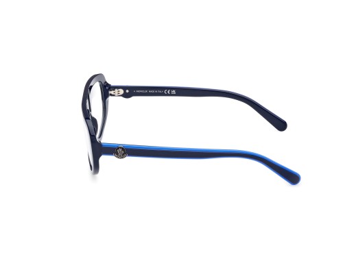 Moncler ML5196 - 090 - 57 Brillenfassungen Blau Pilot (Aviator)