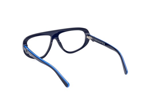 Moncler ML5196 - 090 - 57 Brillenfassungen Blau Pilot (Aviator)