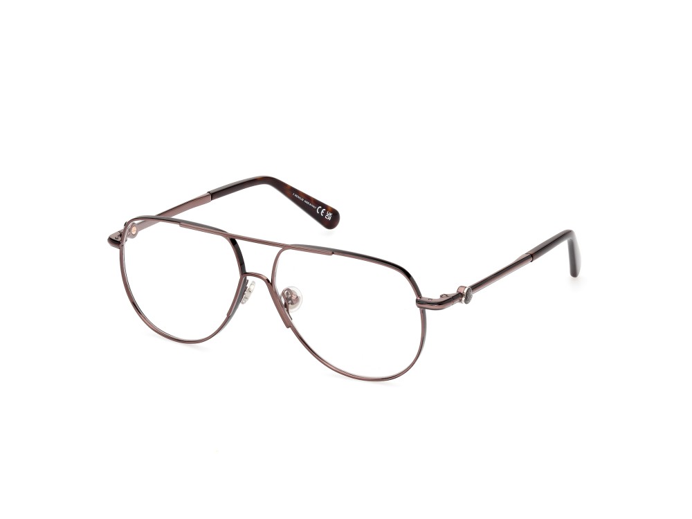 Moncler ML5202 - 036 - 56 Brillenfassungen Braun Pilot (Aviator)