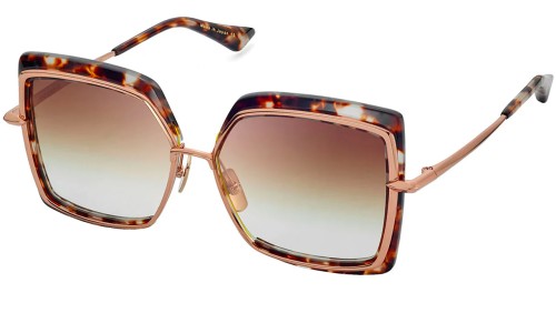 Dita NARCISSUS DTS503 - 02 - 58 Sonnenbrillen Havana Eckig
