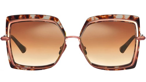Dita NARCISSUS DTS503 - 02 - 58 Sonnenbrillen Havana Eckig