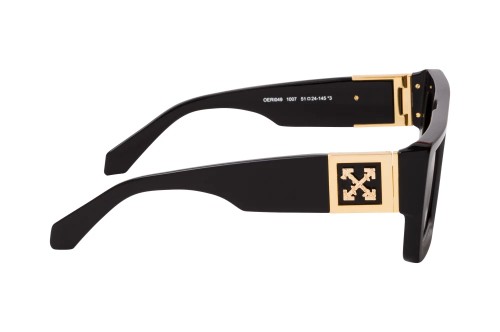 Off-White OERI060 LEONARDO - 1007 - 51 Sonnenbrillen Schwarz Eckig